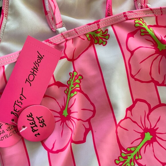BETSEY JOHNSON Girl's 2 Piece Swim Set NWT Size 10 - Picture 3 of 9